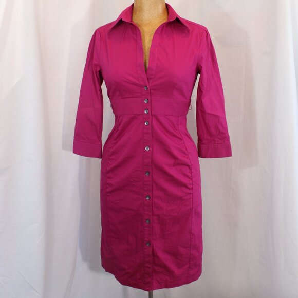 Express Bodycon Button Down Dress - Picture 1 of 8